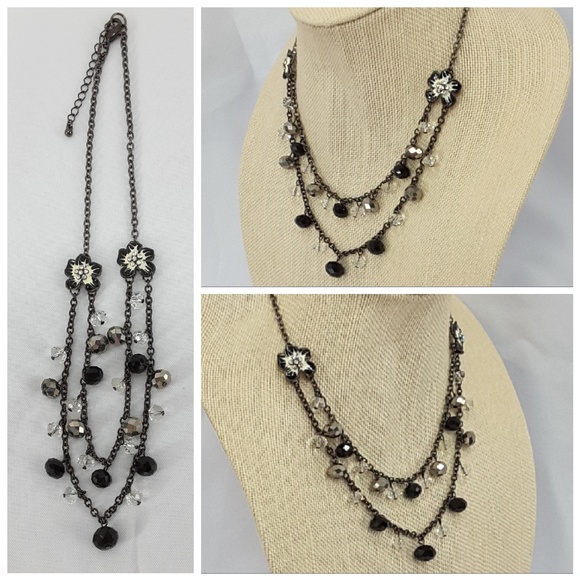 Glass Beads Rhinestones Floral Mixed Materials 18 - Picture 2 of 8